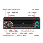 7 Inch Single Din Retractable Touchscreen Car Stereo Bluetooth 5.1 MP5 Player Mirror Link USB FM Radio Universal Multimedia Player