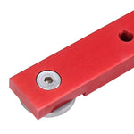 Red 300-880mm Aluminum Alloy Rail Miter Bar Slider Sliding Bar Table Saw Gauge Rod Miter Gauge for T-slot T-track Miter Track Jig Fixture Slot Router Table Woodworking Tool