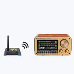 HanRongDa HRD-802S Multi-Band Radio bluetooth Speaker Dual Tuning Wooden Radio Support TF Card Playback Dual Drivers FM AM Stereo Receiver