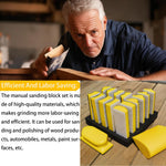 16 PCS Handheld Hand Sanding Blocks Set Hook and Loop Interchangeable Design for Diverse Applications Perfect for DIY Enthusiasts