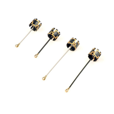 Happymodel LDS Crown 5.8GHz 3.5dB Dual Polarity Antenna (LHCP/RHCP, IPEX/U.FL, 0.68g Ultralight, 30mm/50mm, VSWR ≤1.5) for Tiny Whoop Mobula6 Mobula7 Toothpick Drone
