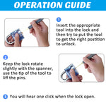 Unlocking Lock Picks Set Key Extractor Tool Locksmith Practice Padlock Skill Transparent