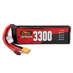 LinkMejor 2S 7.4V 3300mAh 120C 17.09Wh LiPo Battery XT60 Plug for RC Car
