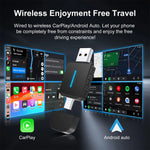 LinkMejor Wireless Carplay Android Auto 2In1 Smart Dongle Adapter 5GWIFI BT5.2 For 99% OEM Car Comes With USB & TYPE-C Interfaces
