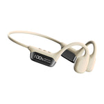New Display Screen Bone Conduction Bluetooth 5.4 Earphone With 32GB Memory 360° Panoramic Sound High&Low Dual Diaphragm 3D Ultra-Sensory Display Screen IP68 Depth Wateproof and Sweatproof Earclips Sports Headphones