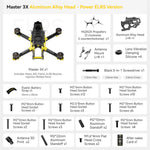LinkMejor Master 3X Modular 171mm 4S F4 FPV Racing Drone PNP BNF with O4 Pro / Power Version Optional