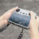 Sunnylife RC Smart Remote Control Lanyard Neck Strap PU Leather Adjustable Hanging Buckle Rope for DJI Mini 3 PRO Screen Controller