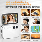 DC28S 12MP Flip Touch Screen Digital Camera 4K HD Video 180° Flip Selfie Screen 120° Wide Angle 16X Zoom 3600mAh Battery for Vlogging Selfie Photography Travel Student