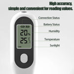 Tuya Zigbe Soil Moisture Sensor 3 in 1 Humidity Temperature Sunlight Meter Screen/APP Control for Plants Pots Garden