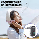 2in1 Bluetooth 5.3 Audio Receiver Transmitter Car Stereo Wireless Adapter Hands Free 3.5mm AUX Jack for Headphone Speaker TV PC