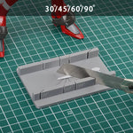 Model Multi-Angle Cutting Aid Precise Angle Cutter for DIY Projects 30° 45° 60° 90° Plastic 3D Printing Tool Lightweight Portable Crafting Accessory