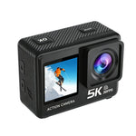 Ourlife MTR60 5K30FPS 4K60FPS Action Camera 2.0'' Touch LCD 170° 30M Waterproof 6 axis EIS WiFi 5X Zoom Helmet Sport Webcam