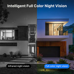 LinkMejor WHD912B 2MP Outdoor Security Camera 1080P HD IP66 Waterproof Color Night Vision AI Human Detection Wireless WiFi Camera ICSEE App