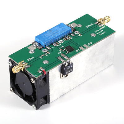 LinkMejor RF Power Amplifier 600-1100MHz 30dB Gain 8W Output 24-28V SMA-K Interface Active Air Cooling Compact Design for Enhanced Signal Boost
