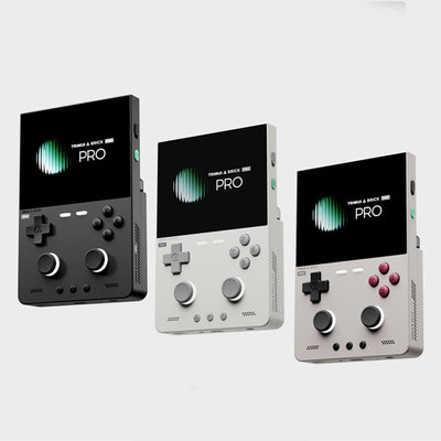 [No Card] TRIMUI Brick Pro Retro Handheld Game Console TG4040 3.95-inch IPS Screen 5000mAh Battery Dual Hall Joysticks CNC Metal Body Linux Open Source Emulator Portable Gaming Device