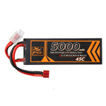LinkMejor 11.1V 5000mAh 45C 3S LiPo Battery T Deans Plug for FPV Racing Drone