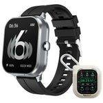D8pro 2.01-inch HD Screen Clamshell 2-in-1 Headset Design NFC Function bluetooth Call Heart Rate Blood Pressure SpO2 Monitor Sleep Monitoring Multi-sport Modes Smart Watch