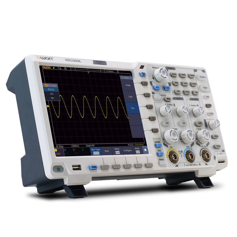 LinkMejor XDS3202E Oscilloscope High Performance 200MHz Bandwidth 1GS/s Sampling 8-bit Resolution Advanced Trigger Types Comprehensive Display User-friendly Data Transfer Interface