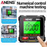 LinkMejor RN01 Digital Angle Gauge Magnetic Protractor Inclinometer 360 Degree Level Measurement Device LCD Display with Backlight Portable Design