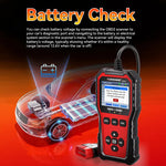 KONNWEi KW340 Car CAN OBD2 EOBD Diagnostic Tool Engine Battery Test Read Fault Code Clear Real-Time Data O2 Inspection Tool