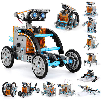 13in1 STEM Solar Robot Kit DIY Assembling Science Experiment Kits STEM Educational Toys for Kids Children