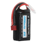 LinkMejor 11.4V 2200mAh 25C 3S Lipo Battery T Plug with XT60 Adapter for RC Model Toys