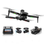 LinkMejor RG708 MAX GPS 5G Repeater Digital FPV with 4.5inch LCD Screen Controller 1080P HD Dual Camera 2-Axis Gimbal 360° Obstacle Avoidance Brushless Foldable RC Drone Quadcopter RTF