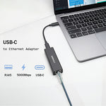 LinkMejor ANET-5 USB 3.2 to 5GbE Adapter Wired LAN Network Connection for Raspberry Pi 5G/2.5G/1G/100Mbps 5000Mbps USB-C to RJ45 Network Converter