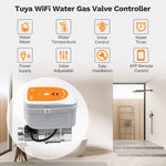 ME220FW WiFi Water Flow Temperature Control Valve DN15 1/2 Inch 0-10000L Daily Flow IP67 App Remote Control Water Timer