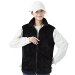 LinkMejor HV-09F Heated Vest 9 Heating Areas USB Charging 3 Gear Temperature Control Coral fleece Windproof Outdoor Winter Warm Clothing