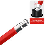 LinkMejor 7Pcs S2 Alloy Steel Portable Mini Bicycle Inner Hexagon Wrench Set 1.5/2/2.5/3/4/5/6mm Spanner Flat Ball Opening Colorful MTB Road Bike Repair Tool Kit