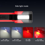 Bikight LED COB 600LM 180° Rotation Multifunctional Magnetic Flashlight USB Rechargeable Work Light Lanterna Hanging Lamp