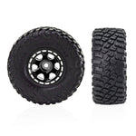 4PCS 1.0 Inch Aluminum Alloy Blade Wheels Gravel Tires Spare Parts for SCX24 FMS24 TRX4M RC Climbing Car Vehicle Models Accessories