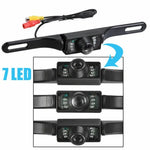 4.3inch Car Rear View License Plate Backup Camera with Monitor Screen for Vehicle Van Night Vision Reverse HD Parking System