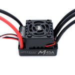 LinkMejor HOBBY M2845/M540 All Black Waterproof Brushless Motor W/ M45A Waterproof ESC 4.0 Connector Suitable for 1/14 Model RC Car Parts