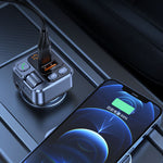 bluetooth 5.1 Car Receiver MP3 Play Car Multifunctional Music PD30W 5V/2.4A Handsfree With USB Charge Adapter