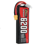 LinkMejor 2S 7.4V 6200mAh 60C 45.88Wh LiPo Battery XT60 Plug for RC Car