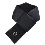 LinkMejor USB Heated Scarf Graphene Heating Element Smart Winter Scarf Adjustable Temperature Lightweight Portable Warm Down Fabric