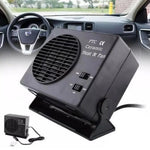 Car Heater Fan 12V Portable Ceramic Heating Cooling Unit 150W 300W Adjustable Bracket Compact Design Vehicle Window Defroster