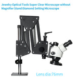 LinkMejor 7X-45X 4K Binocular Stereo Microscope Magnifier Stand Diamond Setting Microscope Camera EU Plug For Jewelry Optical Tools