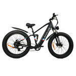 [USA Direct] BAOLUJIE DP2615 48V 12AH 500W Top Speed 25KM/H 26*4.0inch Electric Bicycle 30-40KM Max Mileage 120KG Payload Electric Bike Recommended