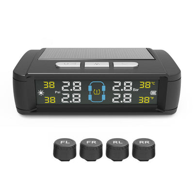 T11 Voice Alarm Tire Pressure Monitor Tire Pressure Monitoring System Universal Digital Tire Pressure Car Exterior And Interior Monitoring System Tire Pressure Gauge Tire Pressure Sensor TPMS