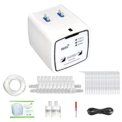 Tuya WIFI Smart Garden Intelligent Watering Device 20 Pots Double Pump Timed Automatic Drip Irrigation System Remote APP Controller for Garden Terrace