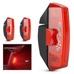 WEST BIKING 100LM Smart Brake Sensing Taillight Waterproof  USB Charging COB LED Bike Rear Light for Outdoor Road MTB Night Riding Safety
