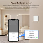Tuya Smart WiFi Light Switch 1/2/3 Gang Tempered Glass Panel Switch with Schedule & Automation Function Smart Life APP Voice Control with Alexa Google Home