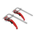 LinkMejor 2PCS/4PCS Alloy Steel Upgrade Quick Ratchet Track Saw Guide Rail Clamp MFT Clamp for MFT Table and Guide Rail System Woodworking Clamp