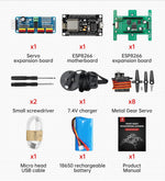 Tscinbuny Quadruped Robot Kit ESP8266 Wifi For Programmable Automation Kit with APP Control Batteries pack Manual