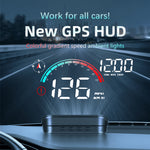 Universal Car Head Up Display HUD Digital GPS Speedometer Projector Screen Dashboard Odometer with Overspeed Alarm For All Cars