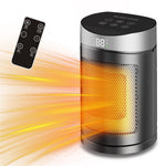 Tevorex 220V 1500W Smart Space Heater with Touch Screen & Remote Control, Automatic Temperature Control, Overheat & Tip-Over Protection for Home or Office