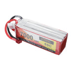 LinkMejor Power 14.8V 7000mAh 65C 4S LiPo Battery T Plug for RC Car